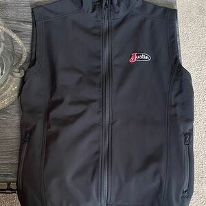 Justin Boots women’s Black Vest with Logo